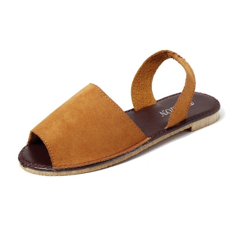 Dam Sommar Fisk Mun Slip On Sandaler Skor