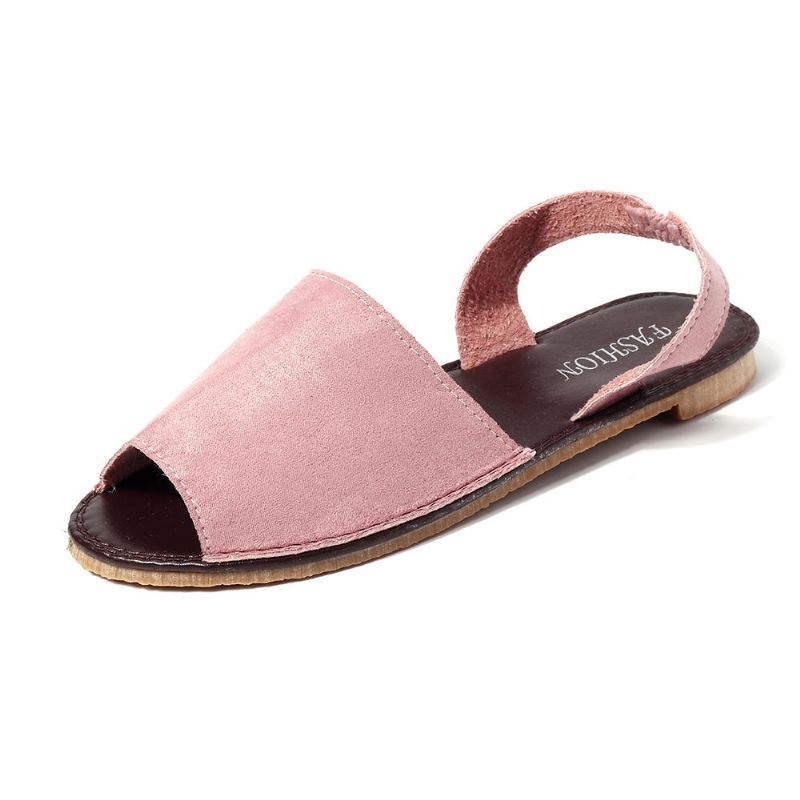 Dam Sommar Fisk Mun Slip On Sandaler Skor