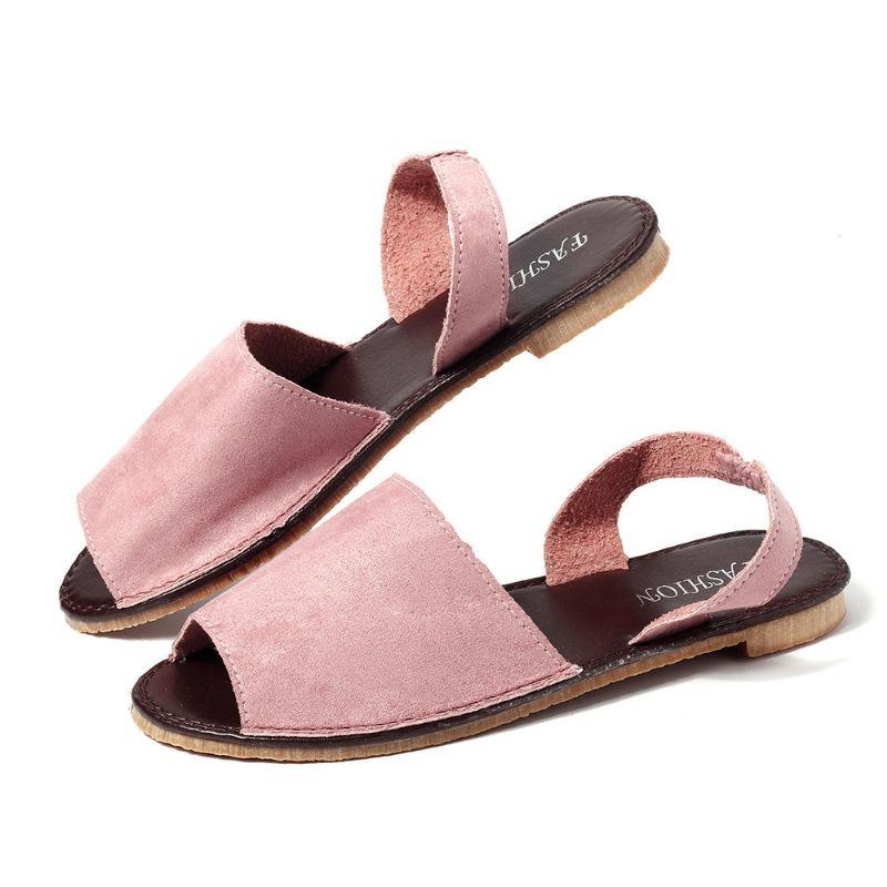 Dam Sommar Fisk Mun Slip On Sandaler Skor