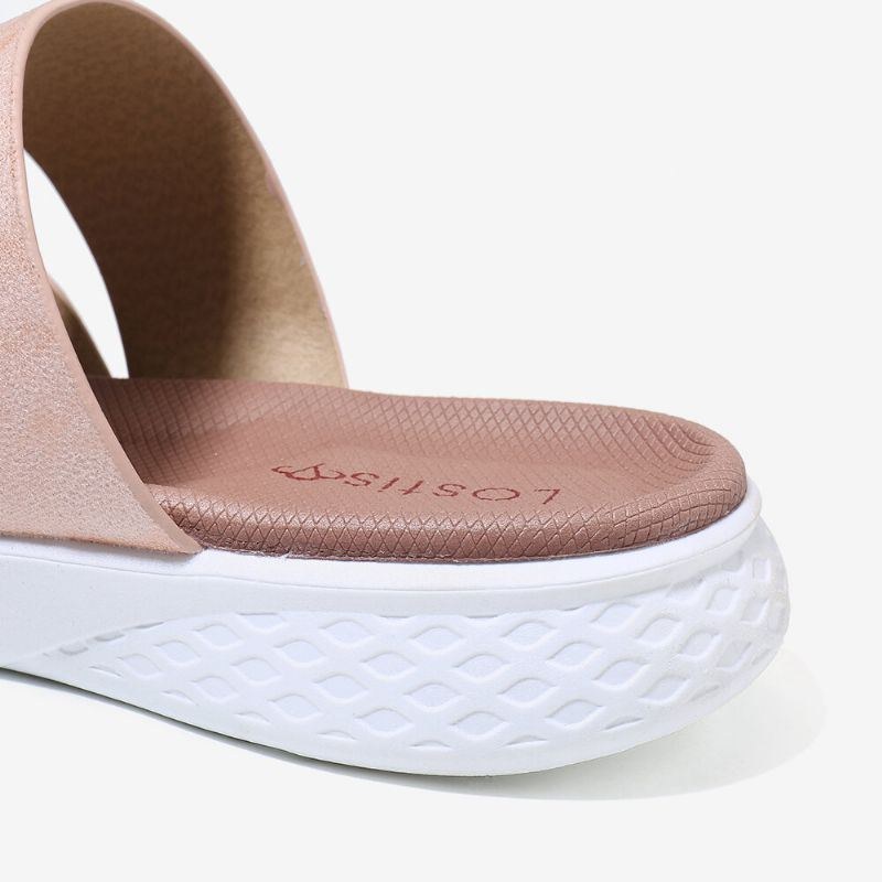 Dam Tå Ring Slip On Mjuk Sula Casual Summer Flat Sandaler