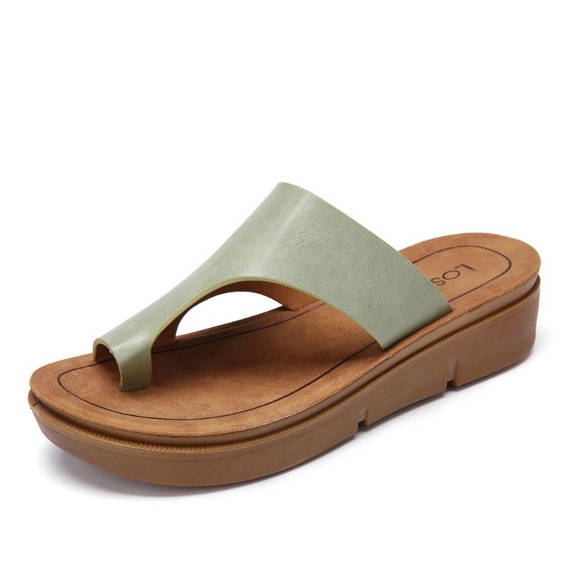 Dam Tå Ring Slip On Mjuk Sula Casual Summer Sandaler