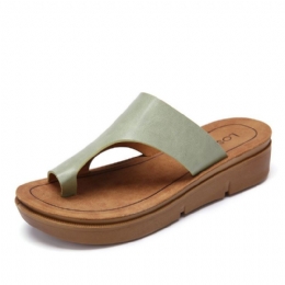 Dam Tå Ring Slip On Mjuk Sula Casual Summer Sandaler