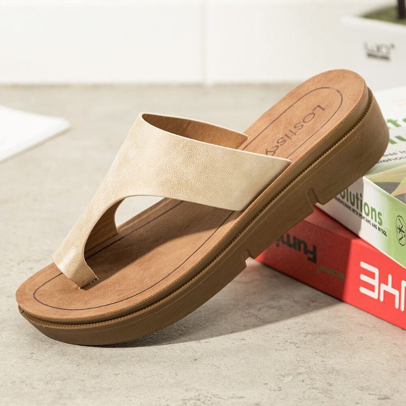 Dam Tå Ring Slip On Mjuk Sula Casual Summer Sandaler