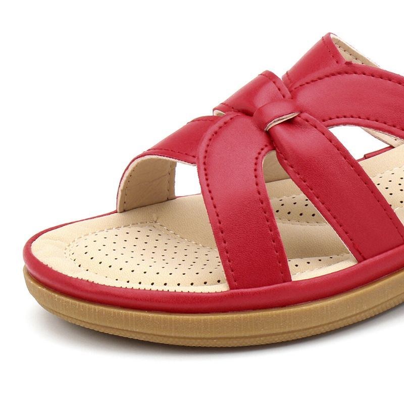 Dam Utskärning Andas Bärbar Comfy Casual Beach Wedges Sandaler