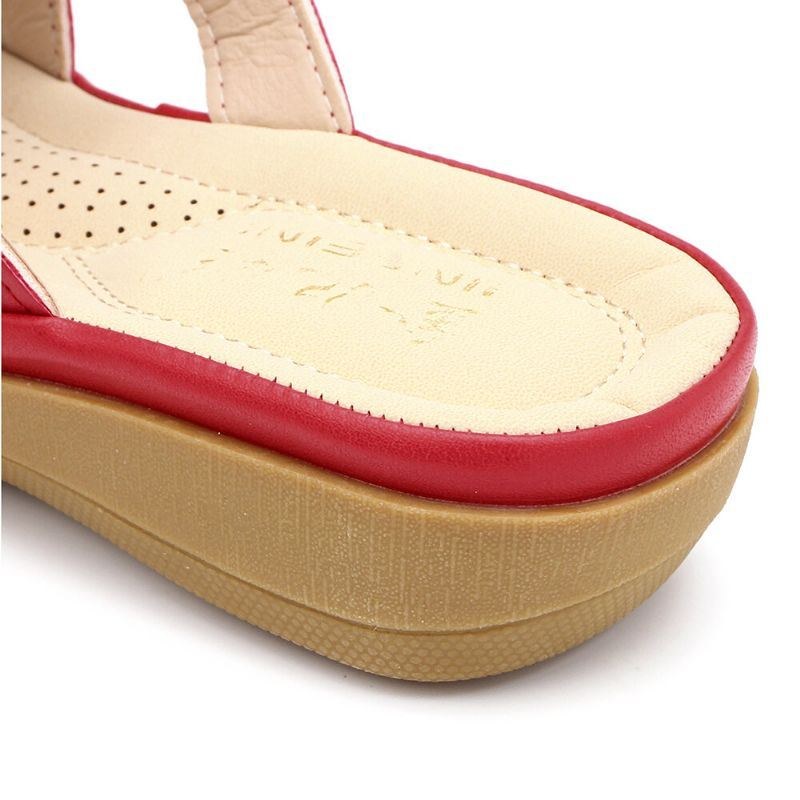 Dam Utskärning Andas Bärbar Comfy Casual Beach Wedges Sandaler