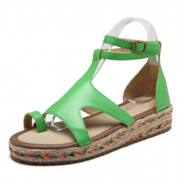 Roman Gladiator Sandaler Summer Wedges Platform Damskor