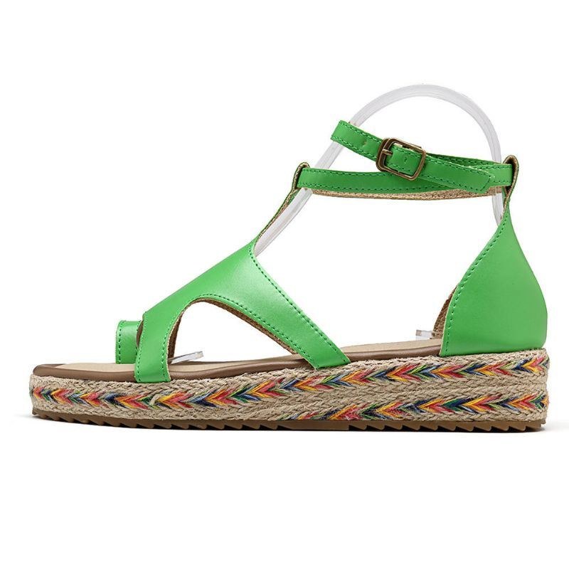 Roman Gladiator Sandaler Summer Wedges Platform Damskor