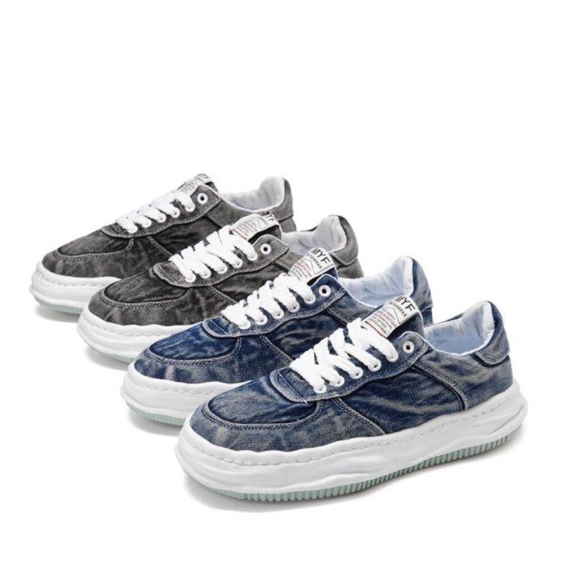 Herr Andas Canvas Bekväm Mjuk Sula One Size Mindre Casual Sport Denim Court Skor