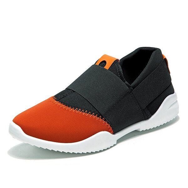 Herr Andas Elastiska Bnad Slip On Casual Sneakers