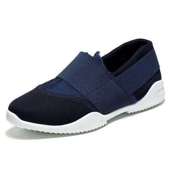 Herr Andas Elastiska Bnad Slip On Casual Sneakers