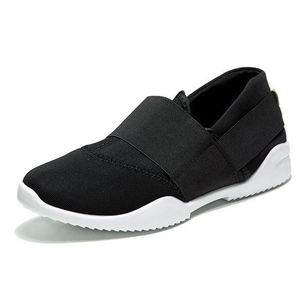 Herr Andas Elastiska Bnad Slip On Casual Sneakers