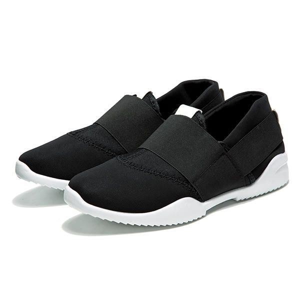 Herr Andas Elastiska Bnad Slip On Casual Sneakers