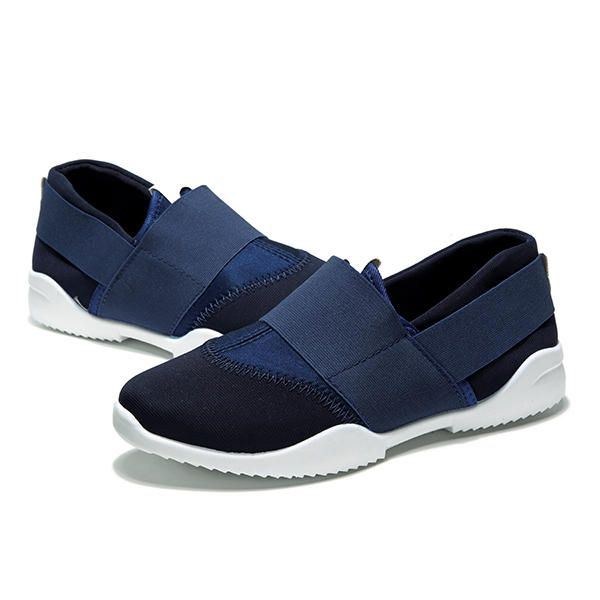 Herr Andas Elastiska Bnad Slip On Casual Sneakers