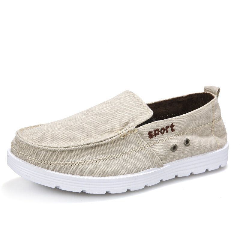 Herr Canvas Andas Mjuk Sula Halkfri Shorts Pure Color Comfy Casual Court Shoes