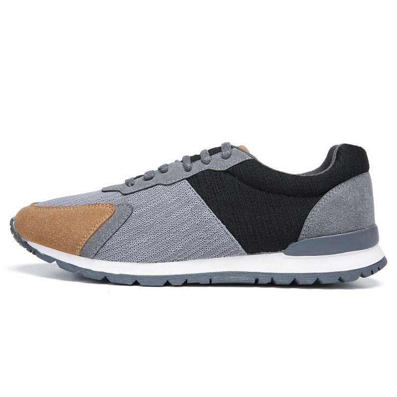 Herr Colorblock Mesh Splicing Andas Sports Casual Forrest Sneakers