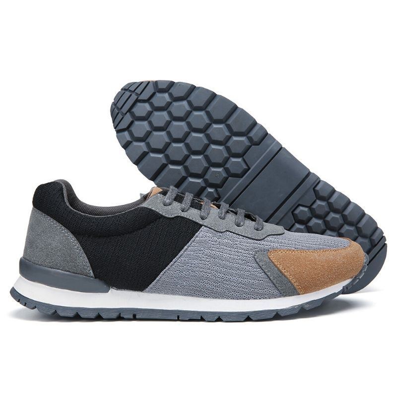 Herr Colorblock Mesh Splicing Andas Sports Casual Forrest Sneakers