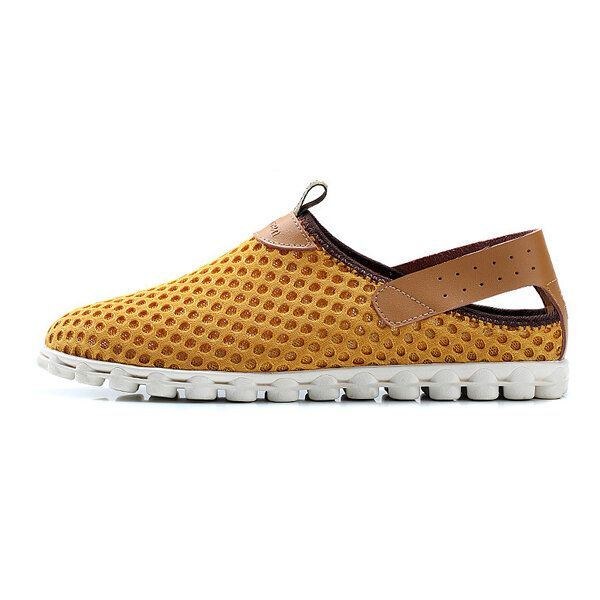 Herr I Stor Storlek Andningsbart Mesh Atletisk Skor Slip On Outdoor Sports Sneaker Skor