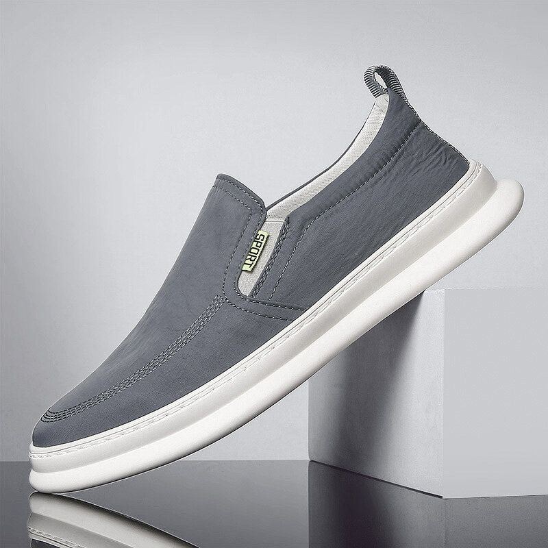 Herr Is Sidentyg Andningsbara Körskor Slip On Skate Sneakers