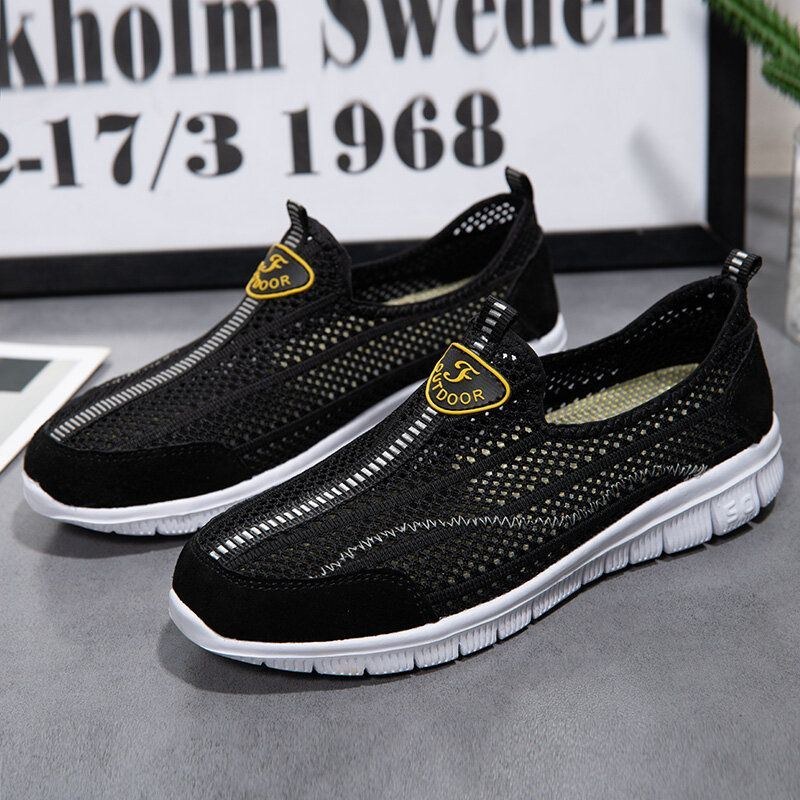 Herr Mesh Andas Halkfria Bekväma Sport Casual Walking Skor