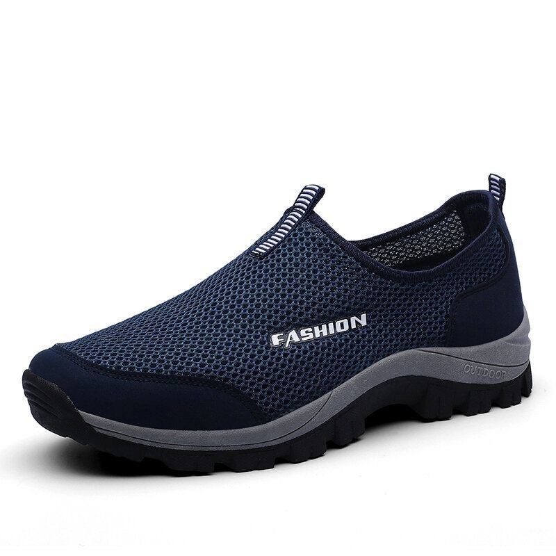 Herr Mesh Andas Mjuk Sula Halkfri Bekväm Slip On Outdoor Casual Walking Skor