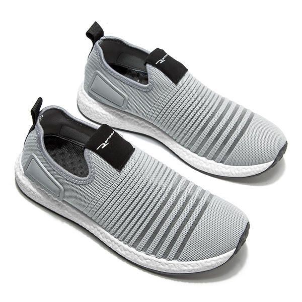 Herr Mesh Stickad Slip On Casual Mjuk Sula Atletisk Skor