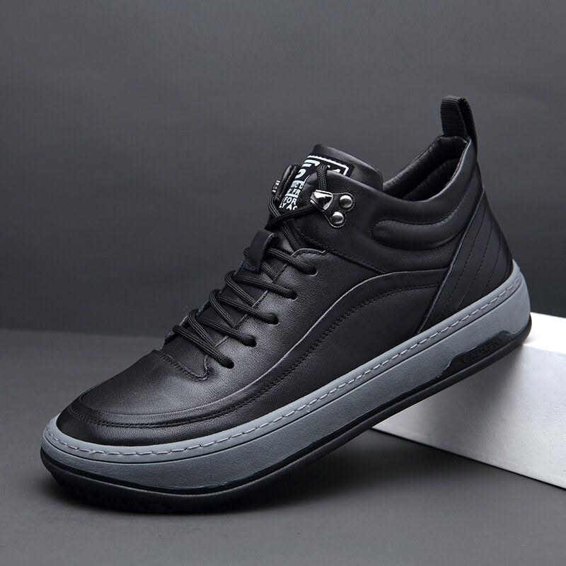 Herr Microfiber Läder Halkfri Casual Board Skor Sneakers