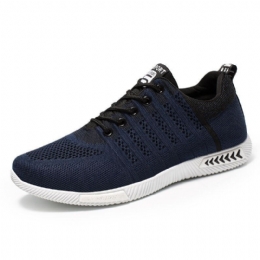 Herr Sport Stickat Tyg Andas Casual Löparsneakers