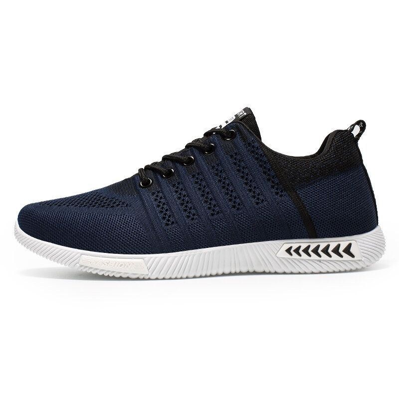 Herr Sport Stickat Tyg Andas Casual Löparsneakers