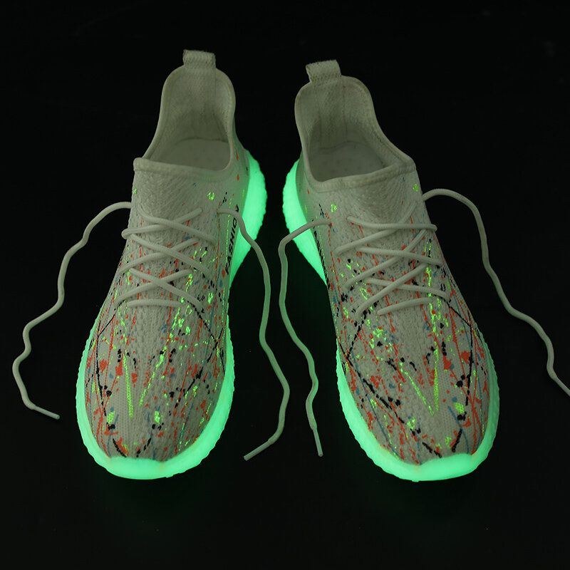 Herr Sports Sneakers Luminous Running Mesh Sneakers Andas Lättvikt Casual Walking Skor