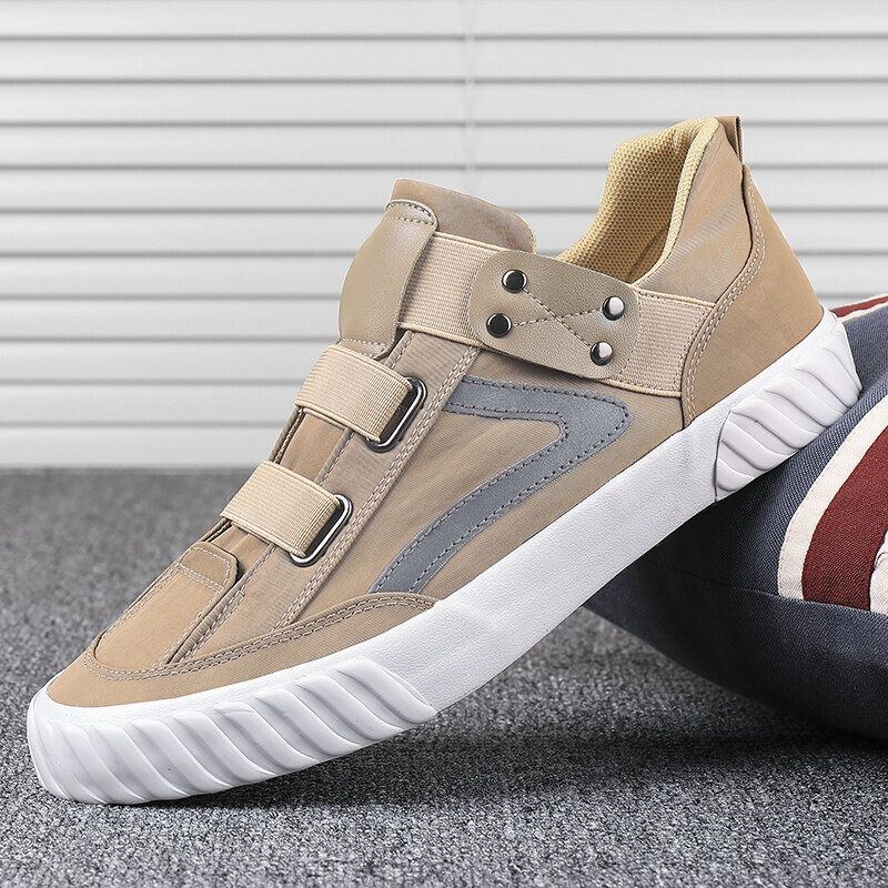 Herr Tyg Andas Slip Resiatant Mjuk Sula Low Top Casual Sneakers