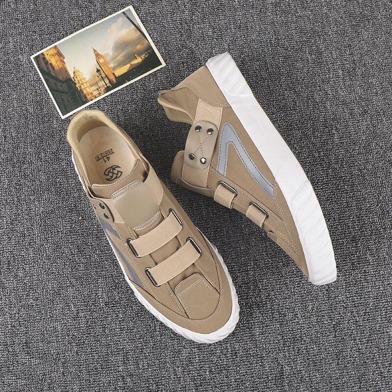 Herr Tyg Andas Slip Resiatant Mjuk Sula Low Top Casual Sneakers