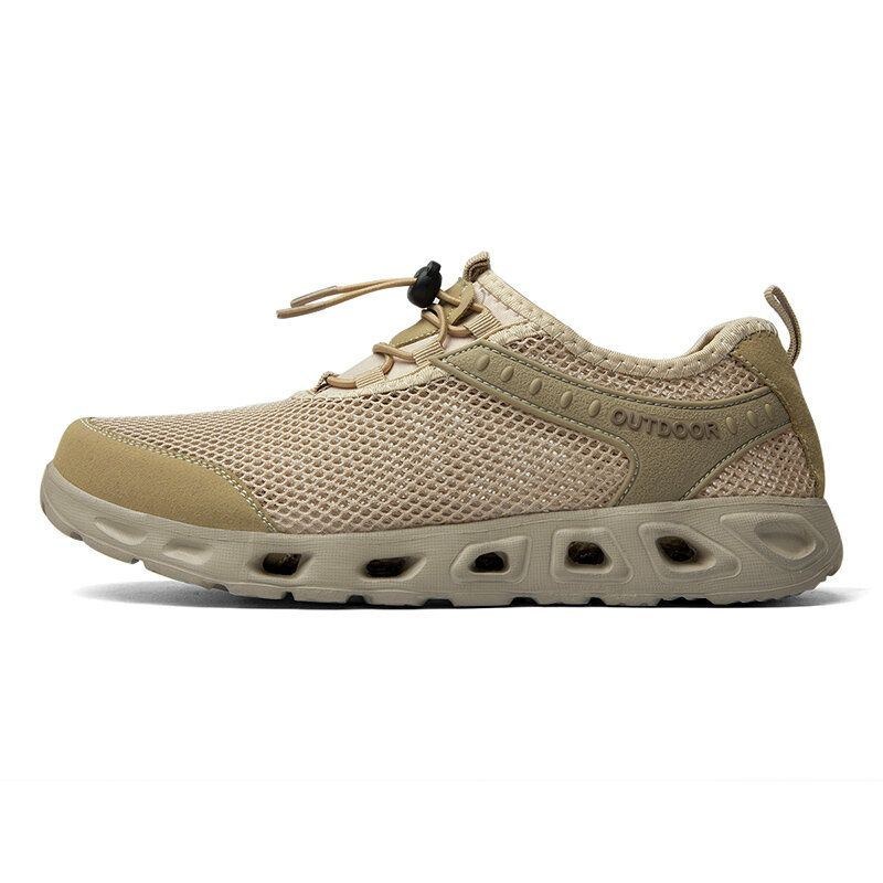 Men Outdoor Mesh Tyg Halkfri Snabbtorkande Casual Water Shoes