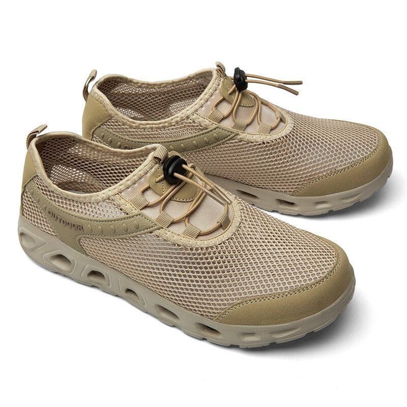 Men Outdoor Mesh Tyg Halkfri Snabbtorkande Casual Water Shoes