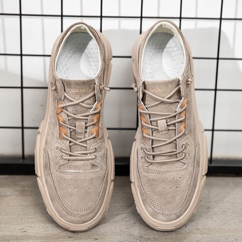 Men Retro Comfy Andas Låg Top Casual Tooling Sneakers