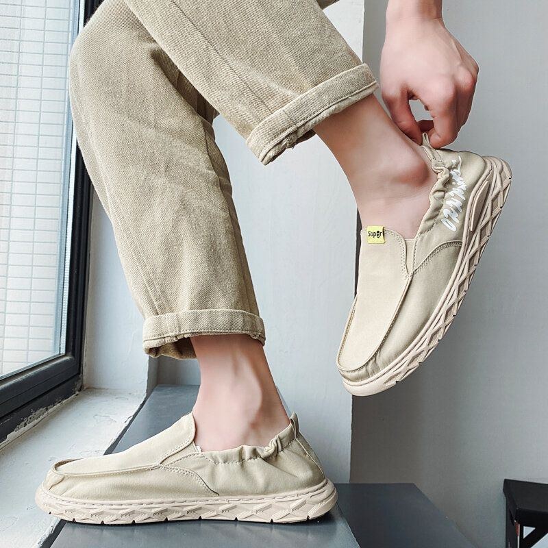 Paraplyduk För Män Mjuk Andas Sport Elastiska Slip-on Casual Skor