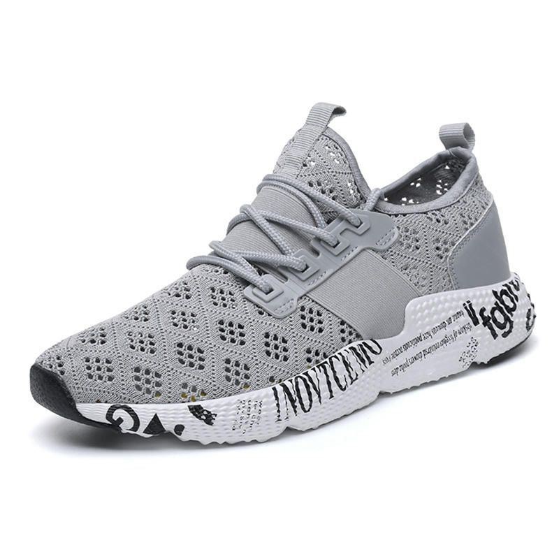 Stora Män Mode Mjuk Mesh Sport Sneakers Andas