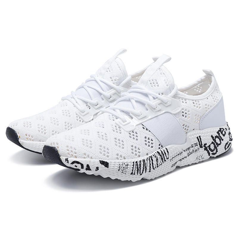 Stora Män Mode Mjuk Mesh Sport Sneakers Andas