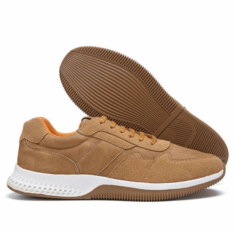 Utomhussport För Män Mikrofiberläder Bekväma Halksäkra Casual Sneakers