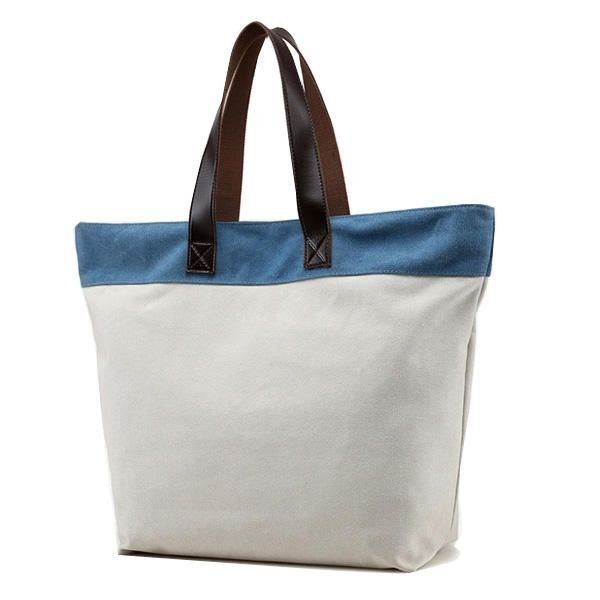 Dam Canvas Hit Color Tote Bag Casual Handväska Axelväska