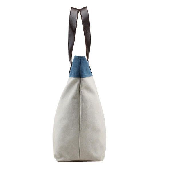 Dam Canvas Hit Color Tote Bag Casual Handväska Axelväska