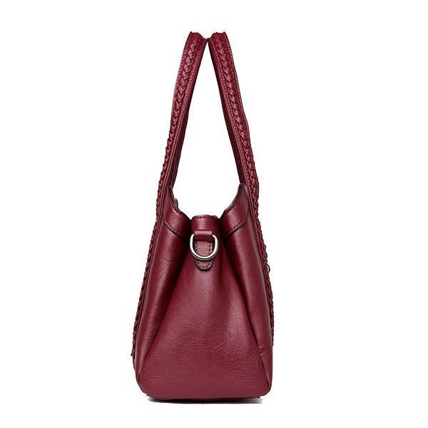 Dam Elegant Soft Pu Handväska Axelväskor Crossbody-väskor