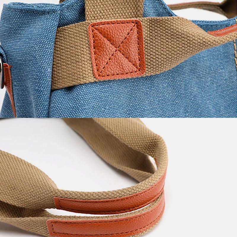 Dam Handväska I Canvas Med Stor Kapacitet Axelväska Crossbody-väskor