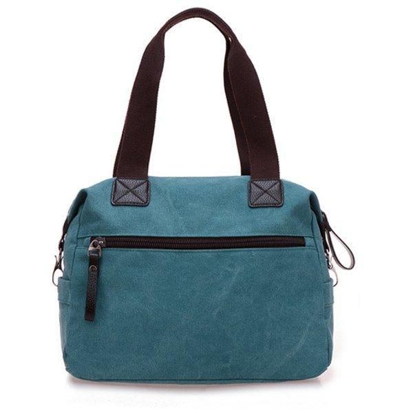 Dam Män Canvas Handväskor Med Flera Fickor Casual Kudde Axel Crossbody Väskor