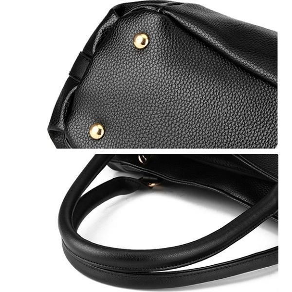 Dam Pu Läder Handväska Axelväska Crossbody Bag