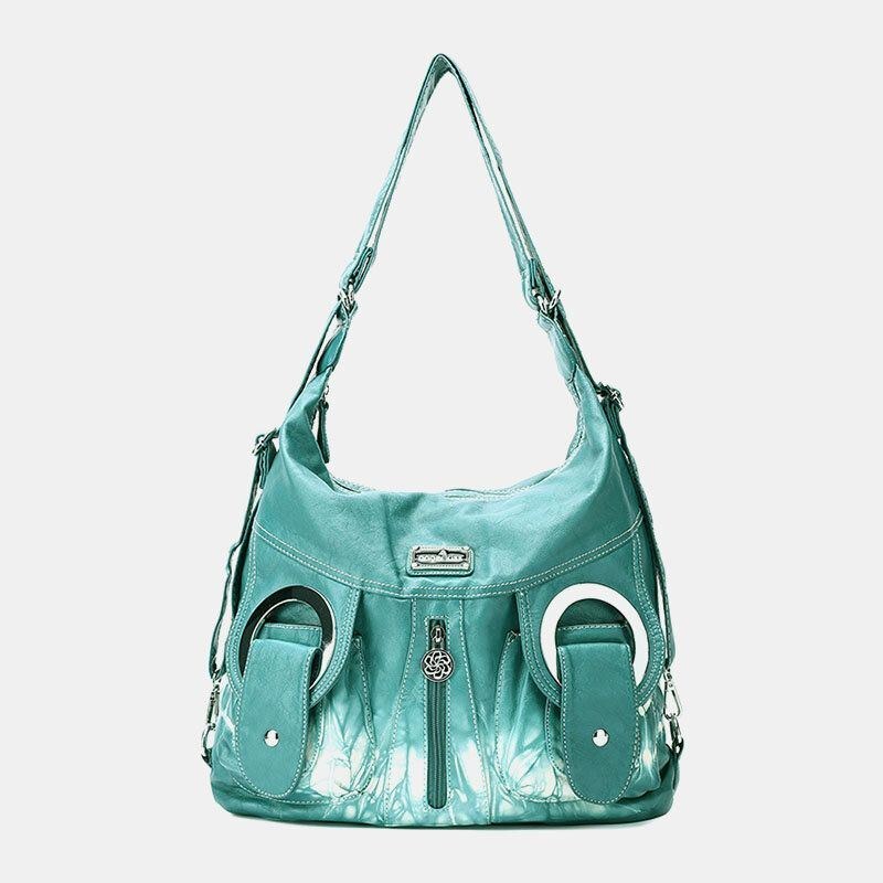 Dam Tie Dye Multi-carry Vattentät Crossbody-väska Med Stor Kapacitet Axelväska Handväska Ryggsäck