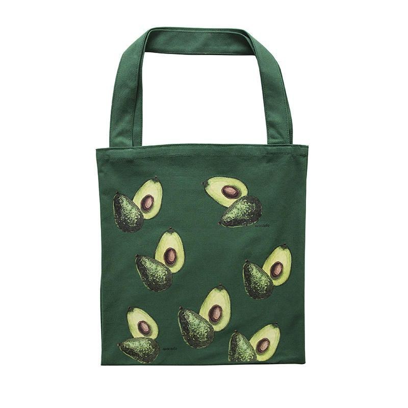 Damer Söt Lovely Avocado Printed Handbag Axelväska