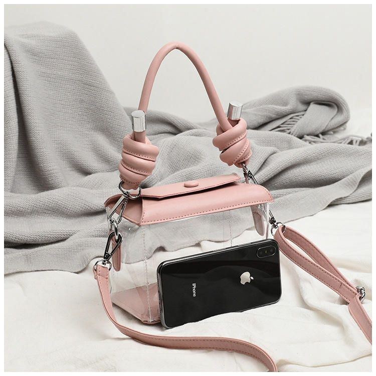 Dammode Pvc Transparent Crossbody Bag Axelväska