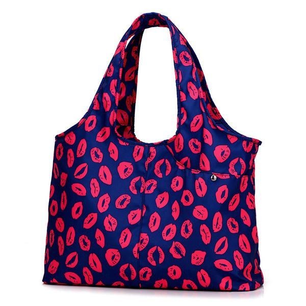 Handväska I Nylon För Kvinnor Solid Tygväska Multi Pocket Shopping Bag