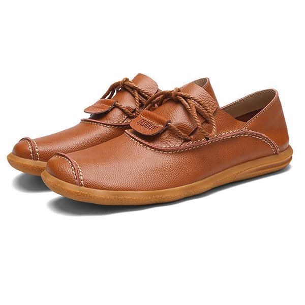 Affärsskor Herr Casual Low Top Oxfords I Läder