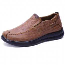 Bekväm Sula För Män Casual Slip On Mjuk Mikrofiber Oxfords